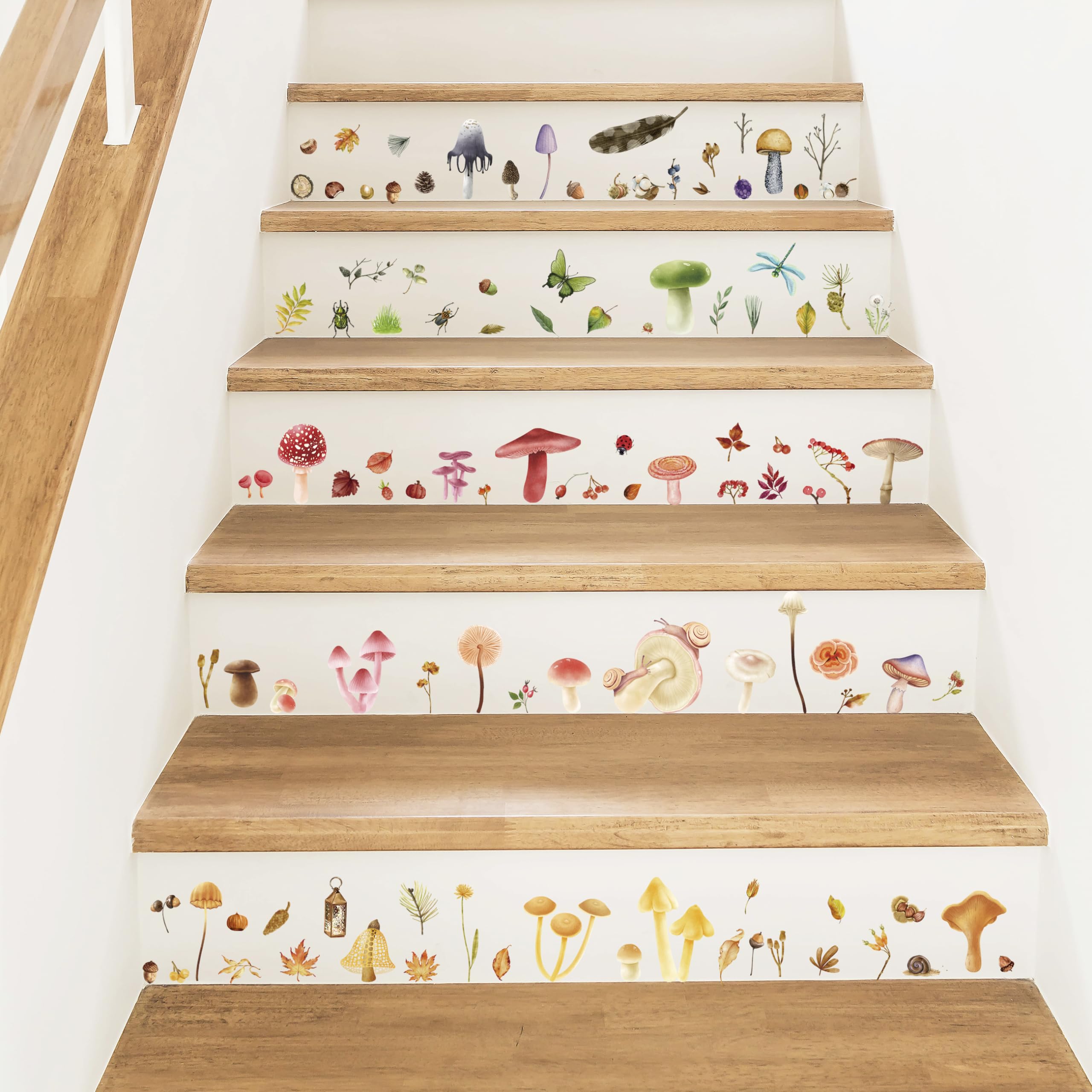 Robmoda glow-in-the-dark mushroom decals are removable and suitable for bathrooms