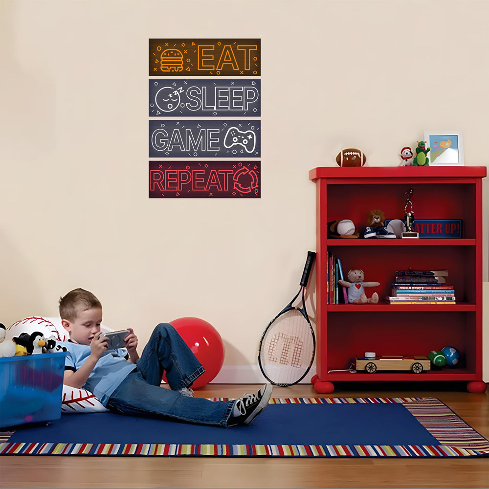 Robmoda neon wall decal pattern 1 adds bold room decor.