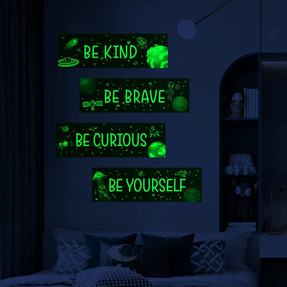 Robmoda space motivational wall sticker adds inspiration for study and play.