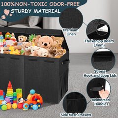 Rocamdo lid-closure system offers safe, gentle closing during busy playtime.