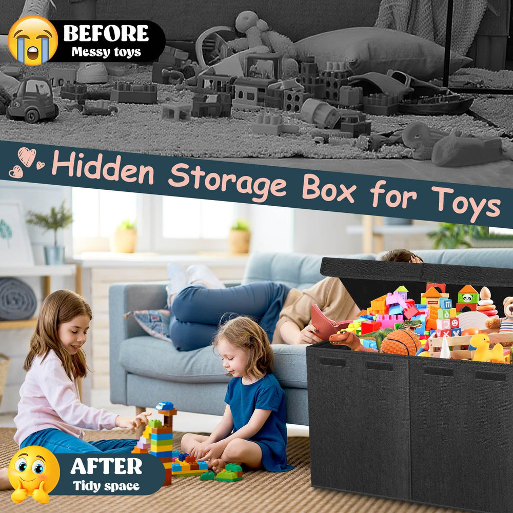 Rocamdo versatile toy box doubles as blankets or books storage.