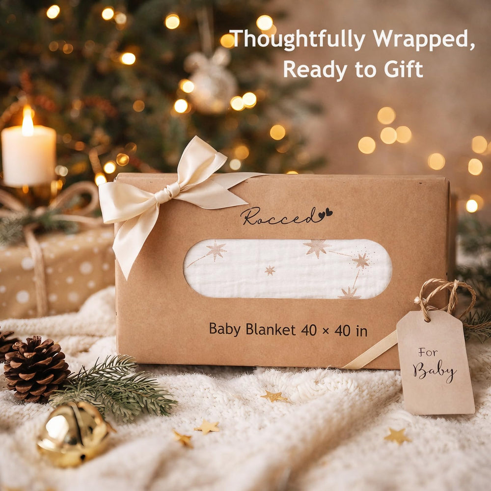 ROCCED muslin cotton is machine washable for easy care.