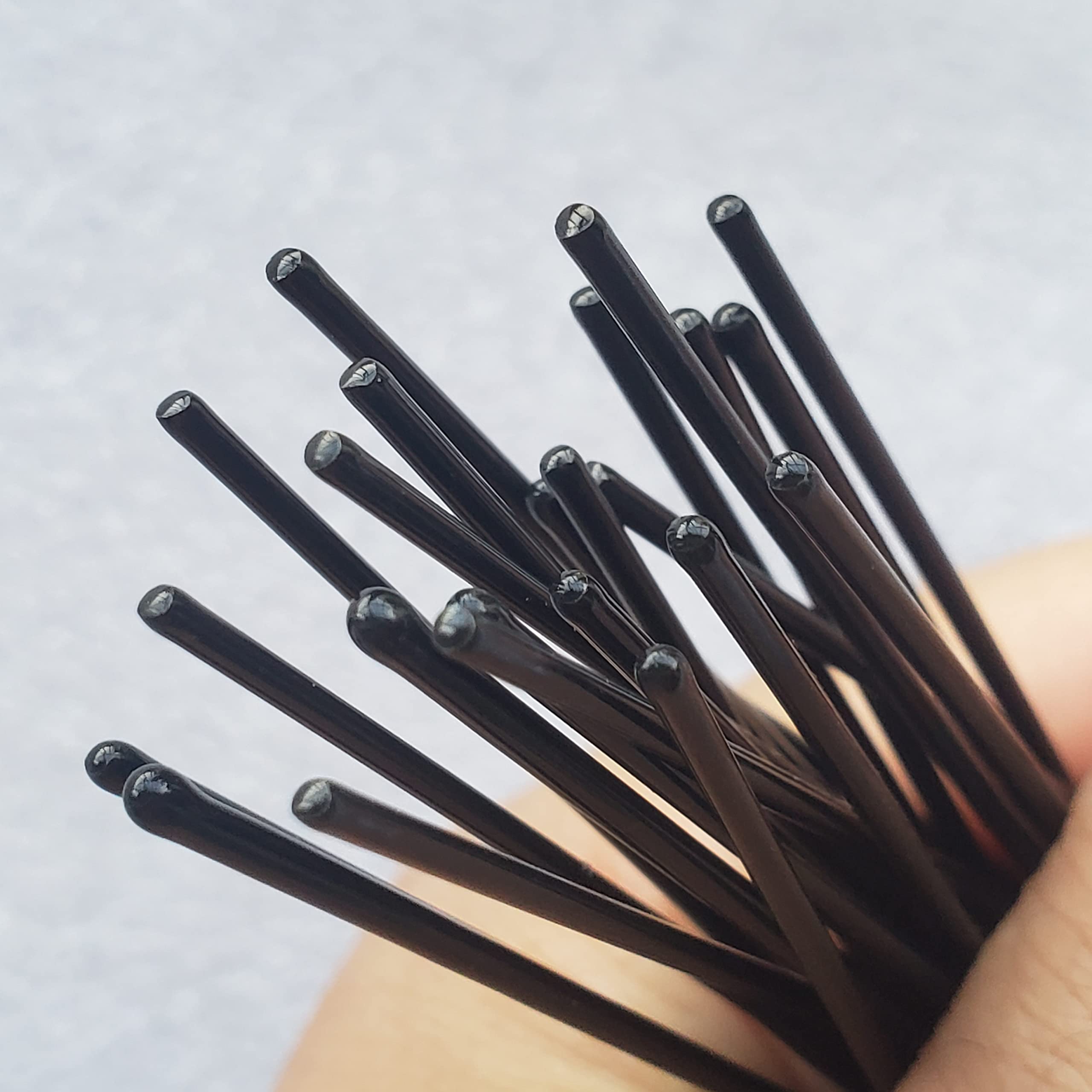 ROCST hairpins brown close-up highlights durable finish for comfortable securing.
