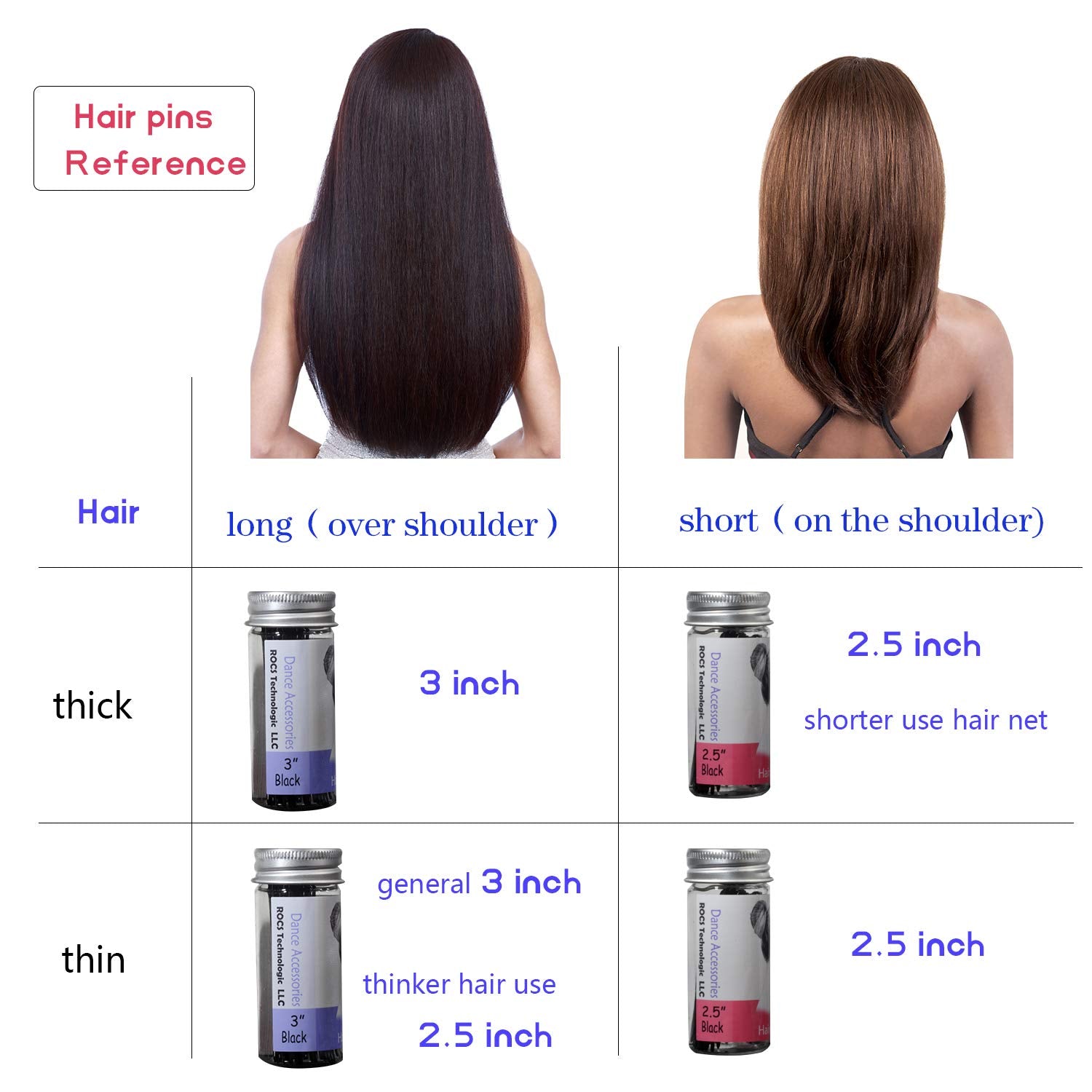 ROCST hairpins salon-use brown pack demonstrates professional-grade styling.