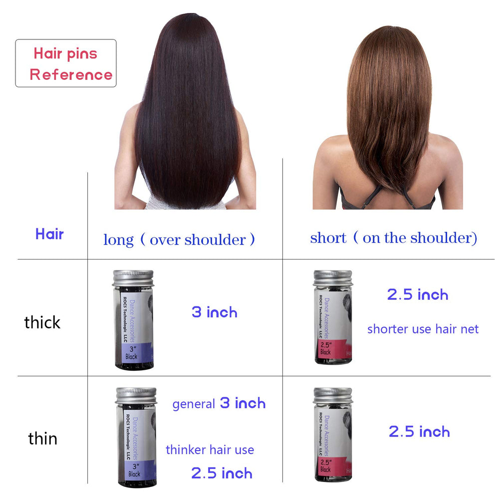 ROCST hairpins salon-use brown pack demonstrates professional-grade styling.