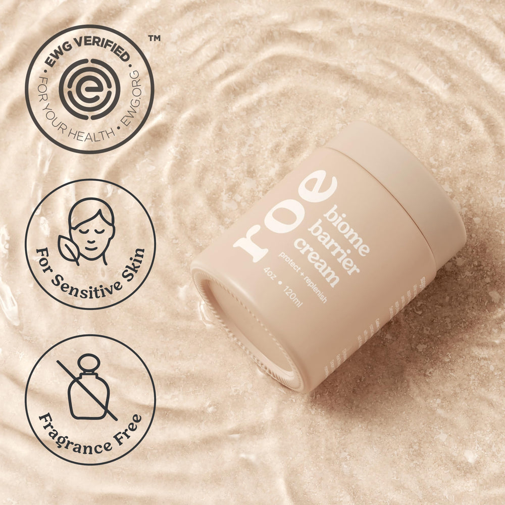 Roe Wellness baby-cream-lotion tube closeup showing smooth texture for sensitive skin