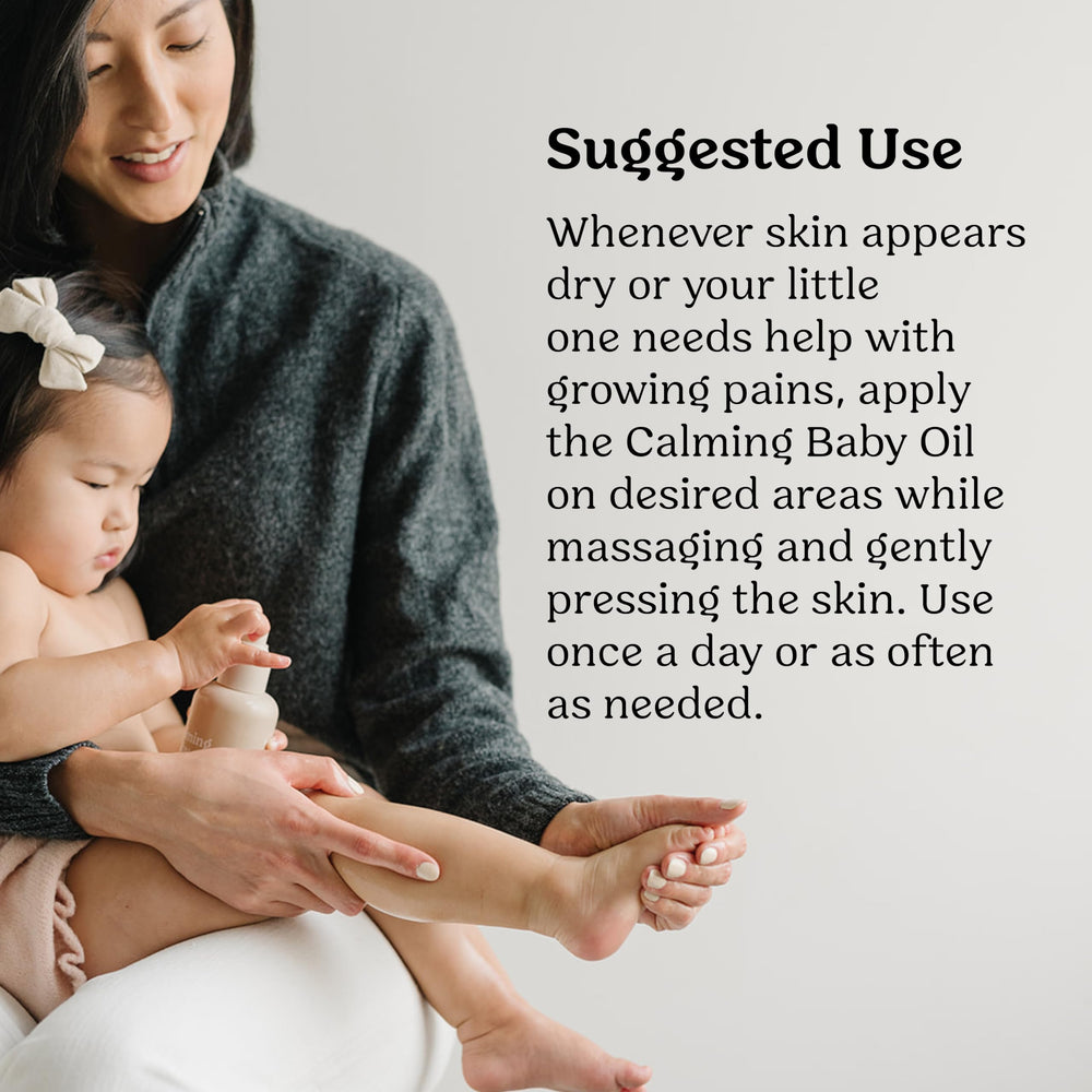 Roe Wellness Baby Oil unscented infant-care profile suggests safe everyday moisturization.