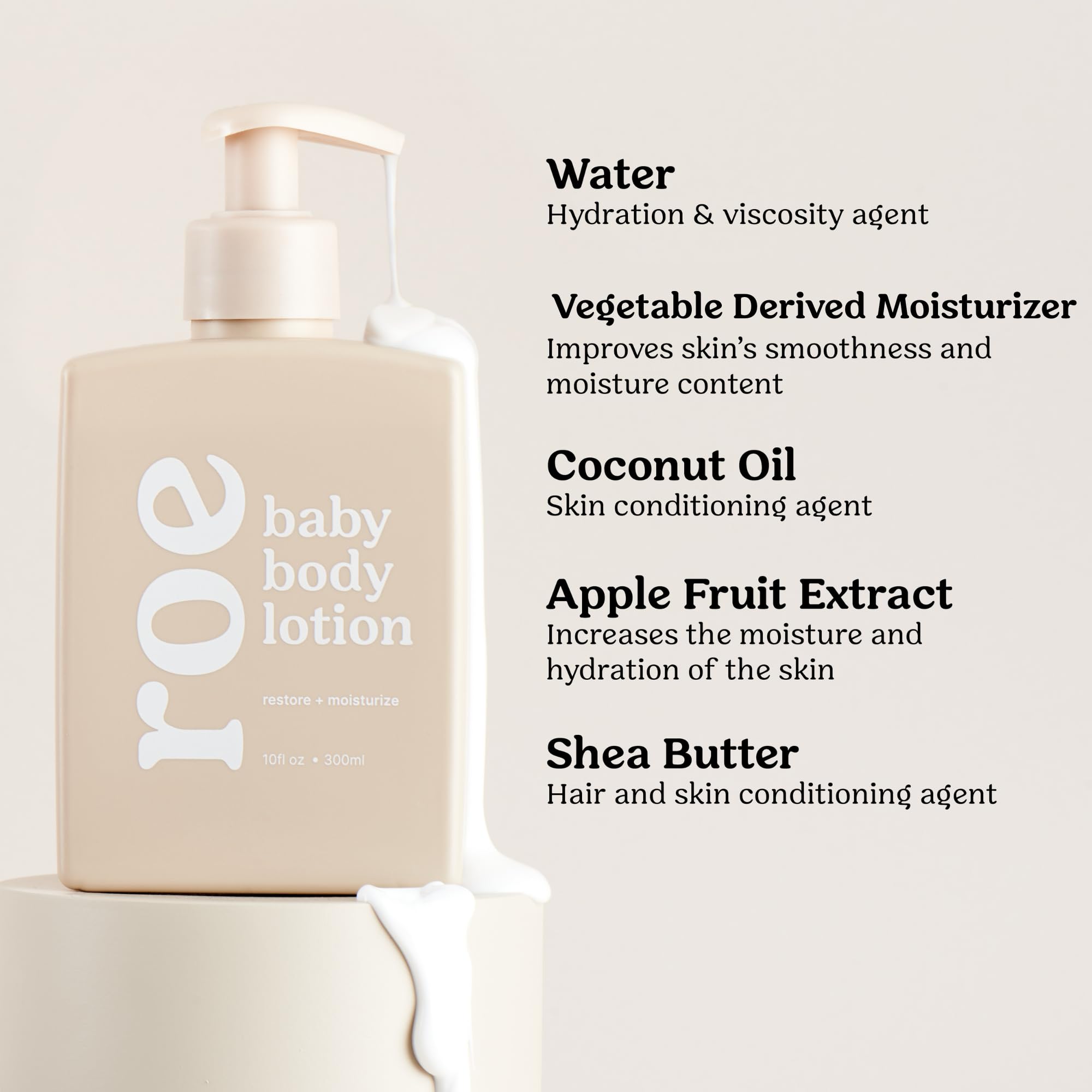Roe Wellness gluten-free and nut-free labeling for safe baby skincare