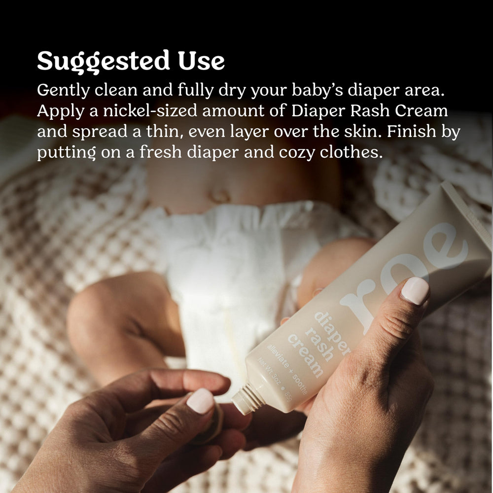 Roe Wellness quick-apply rash cream pictured for faster diaper changes