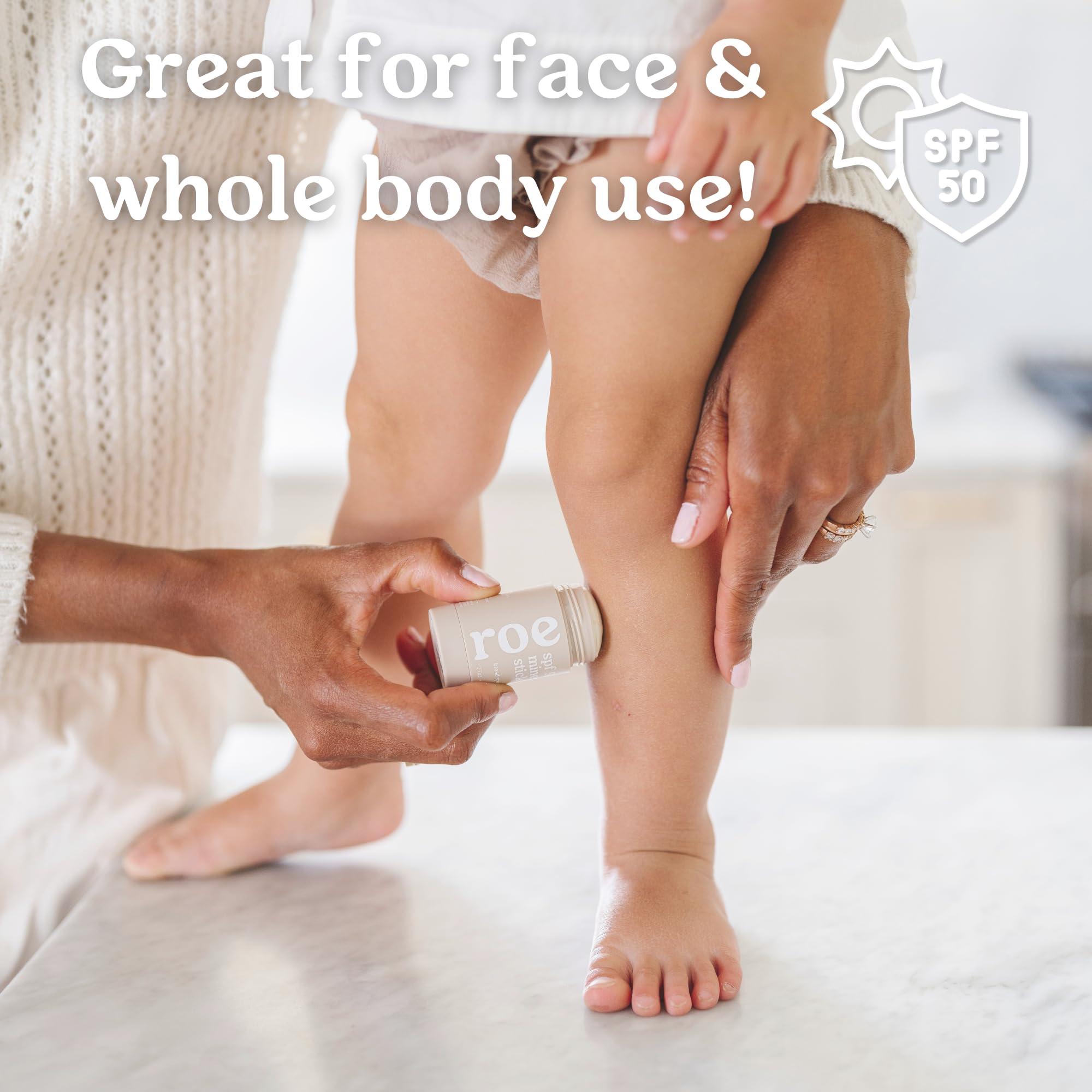 Roe Wellness reef-safe formula protects skin without harming marine life.