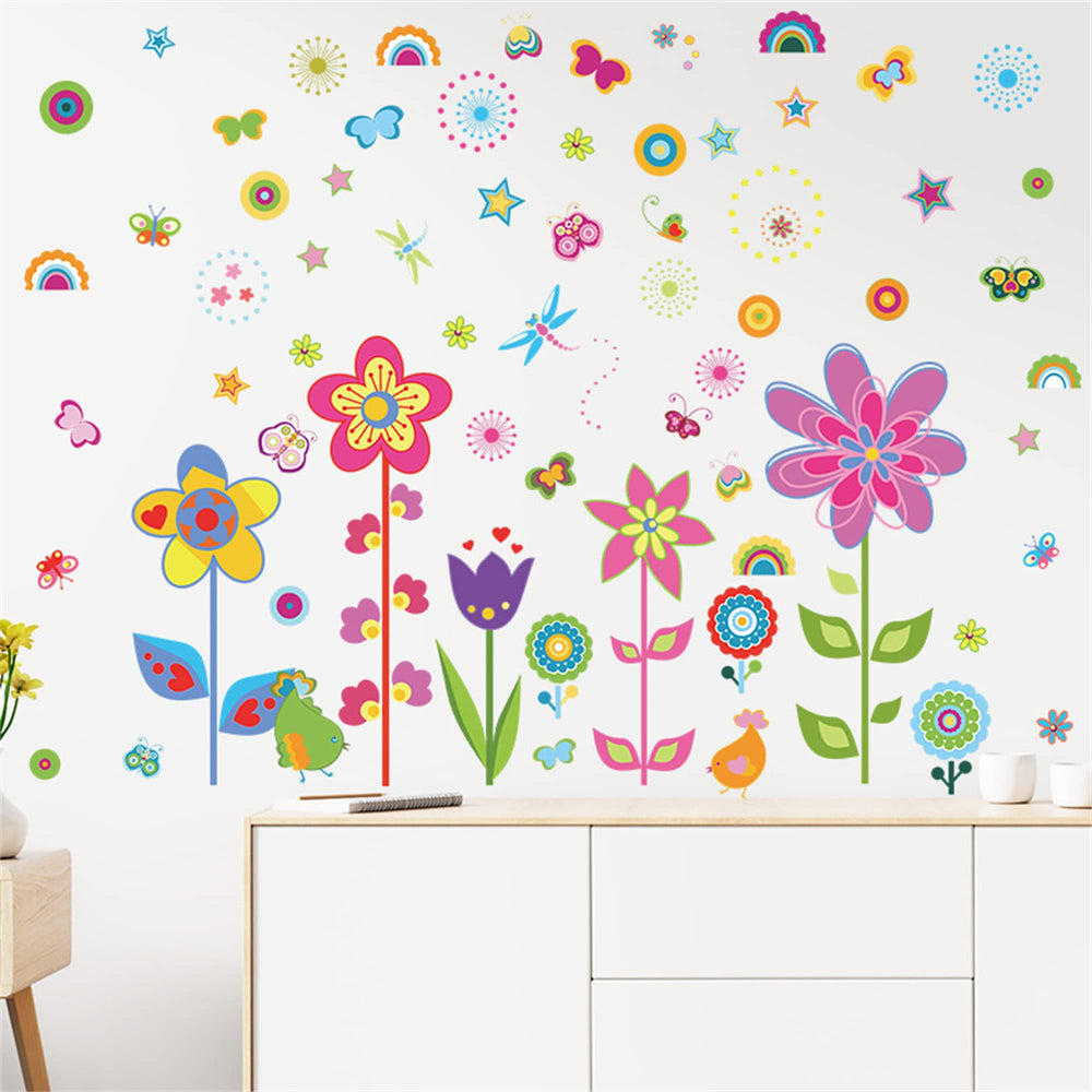 ROFARSO butterflies wall sticker adds lively color to a kid's room