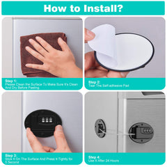 Rofio babyproof lock helps keep curious kids away from contents.