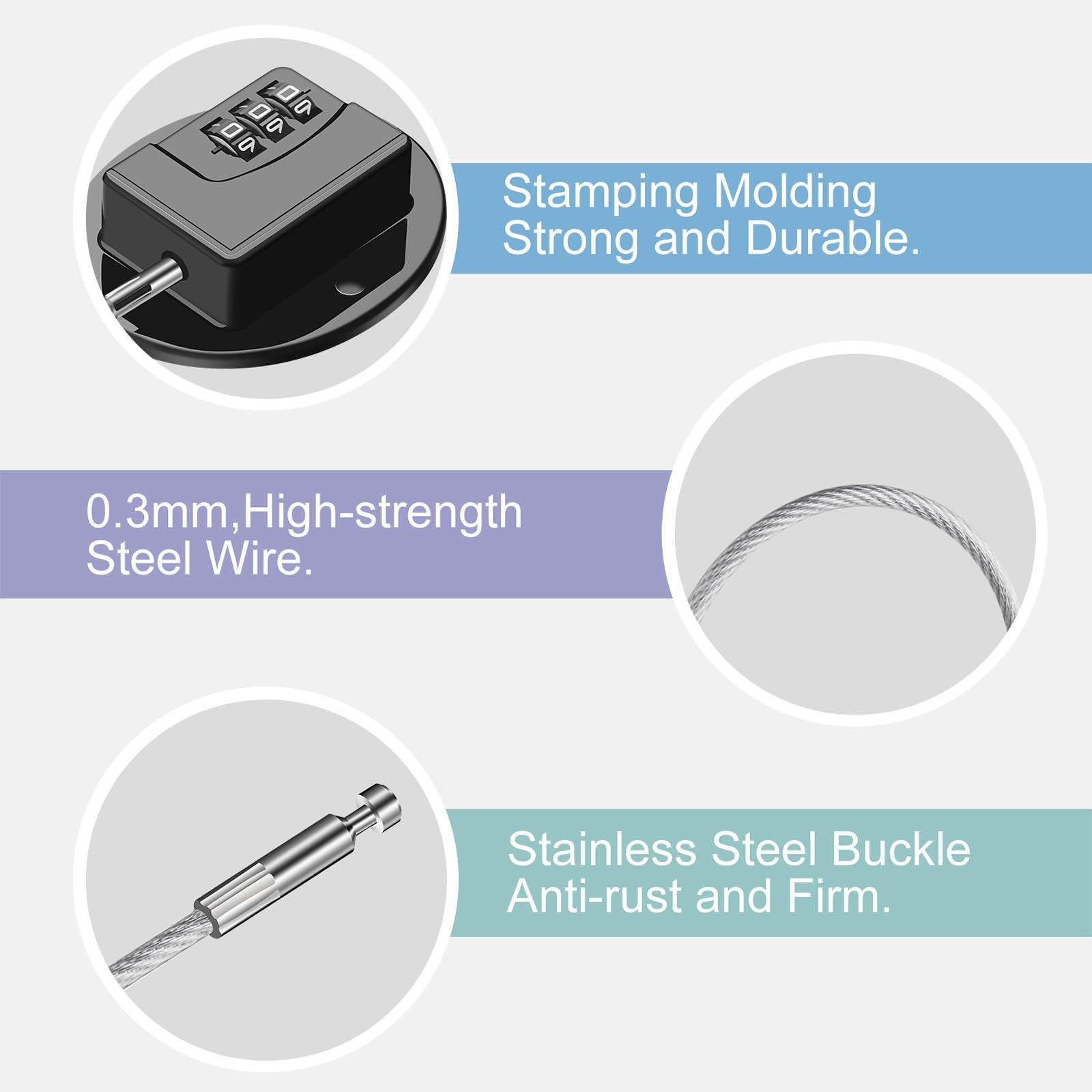 Rofio cabinet lock with adhesive install for quick setup without drilling.