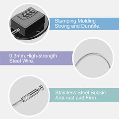 Rofio cabinet lock with adhesive install for quick setup without drilling.