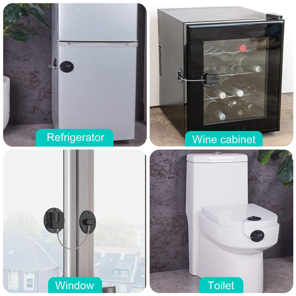 Rofio side-by-side fridge lock secures large appliances safely.