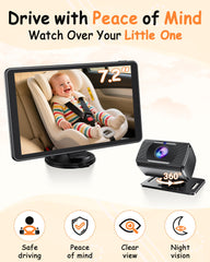 Rohent wide-angle 150° lens widens rear view for better child visibility
