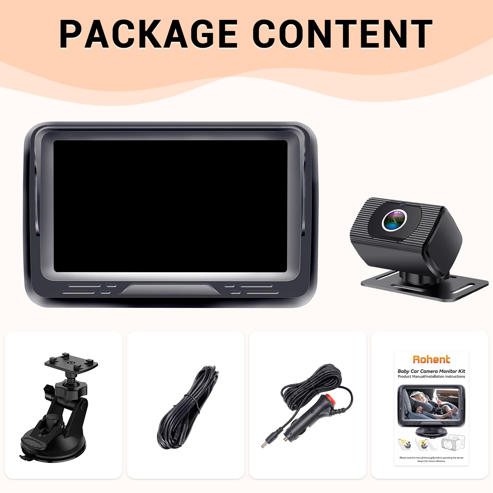 Rohent tool-free installation enables quick setup on the go.
