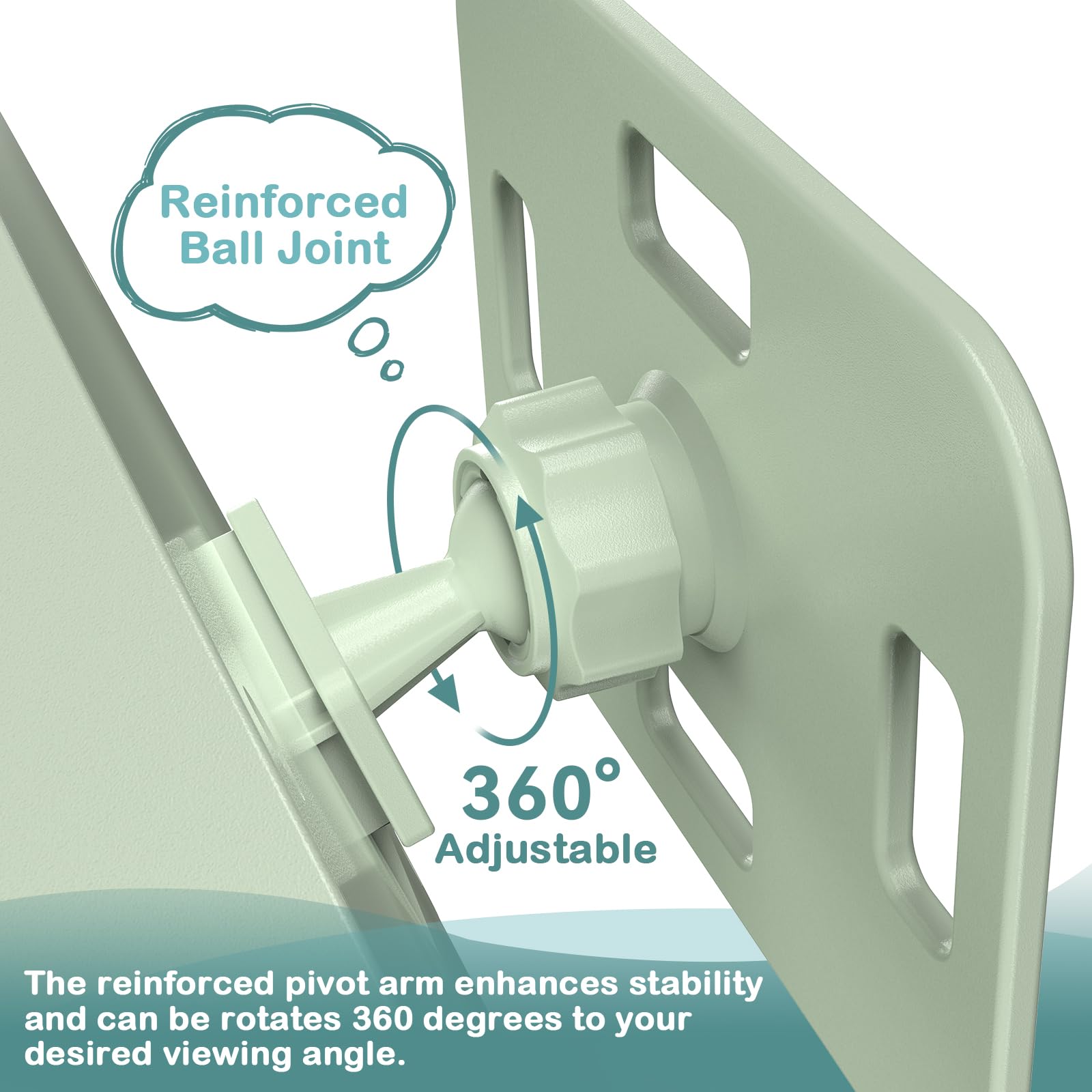 Rohent baby mirror 360-rotation demonstrates full flexibility for optimal viewing from any seat