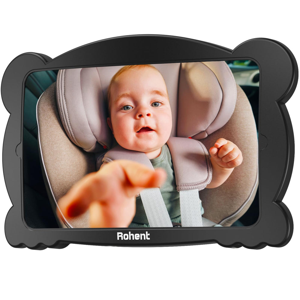 Rohent carseat mirror sleek, modern design complements car interior