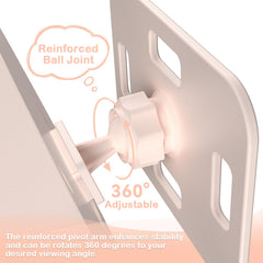 Rohent mirror features shatterproof construction and a non-slip base for stable monitoring.