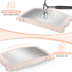 Rohent convex wide-view mirror delivers a clear, distortion-free look at your baby.