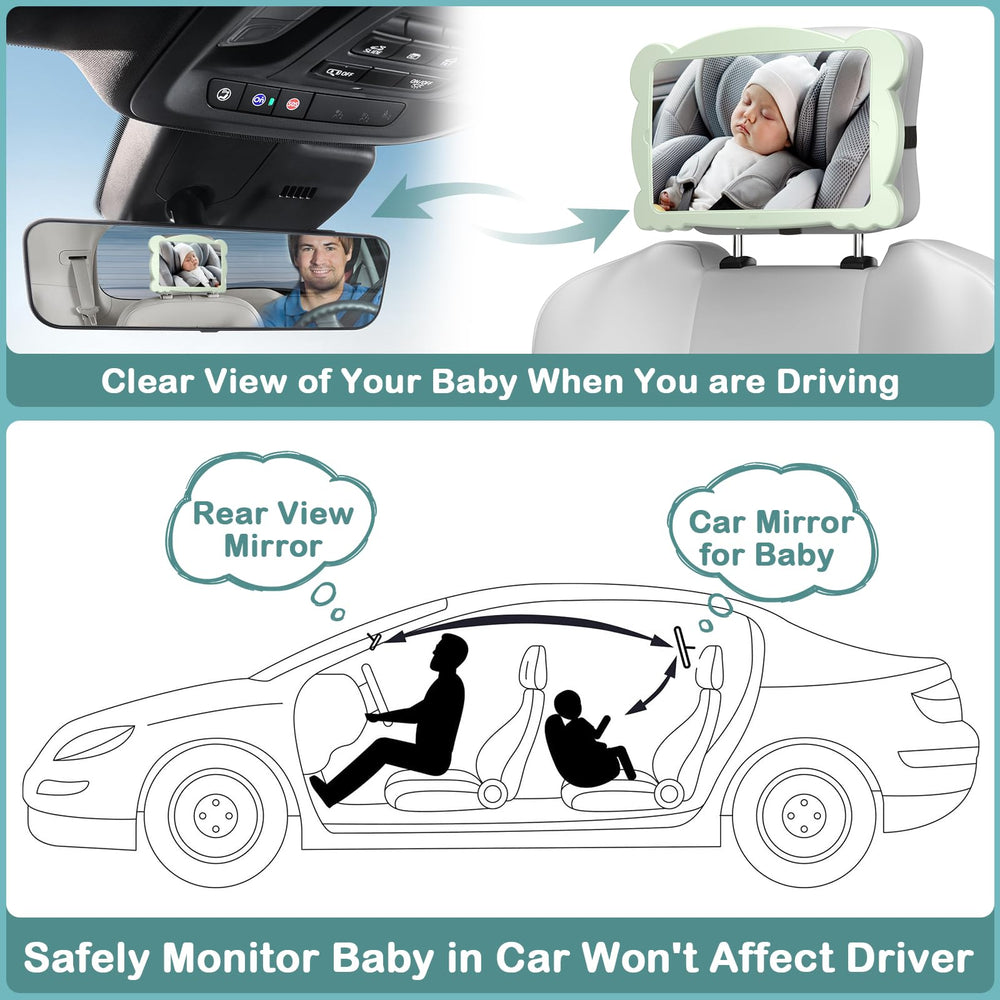 Rohent mirror tea-green frame adds calm aesthetics during drives