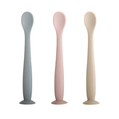 ROHISOM silicone baby spoon with soft-tip for gentle first feeds