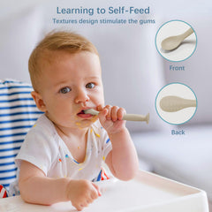 ROHISOM spoon with suction-base stays steady on the table