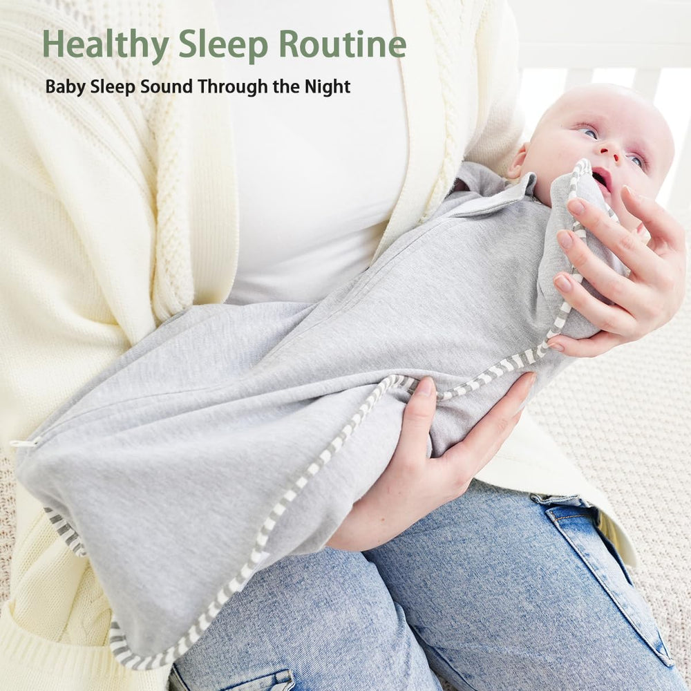 Roksuma hip-friendly design supports healthy hip development while swaddled.