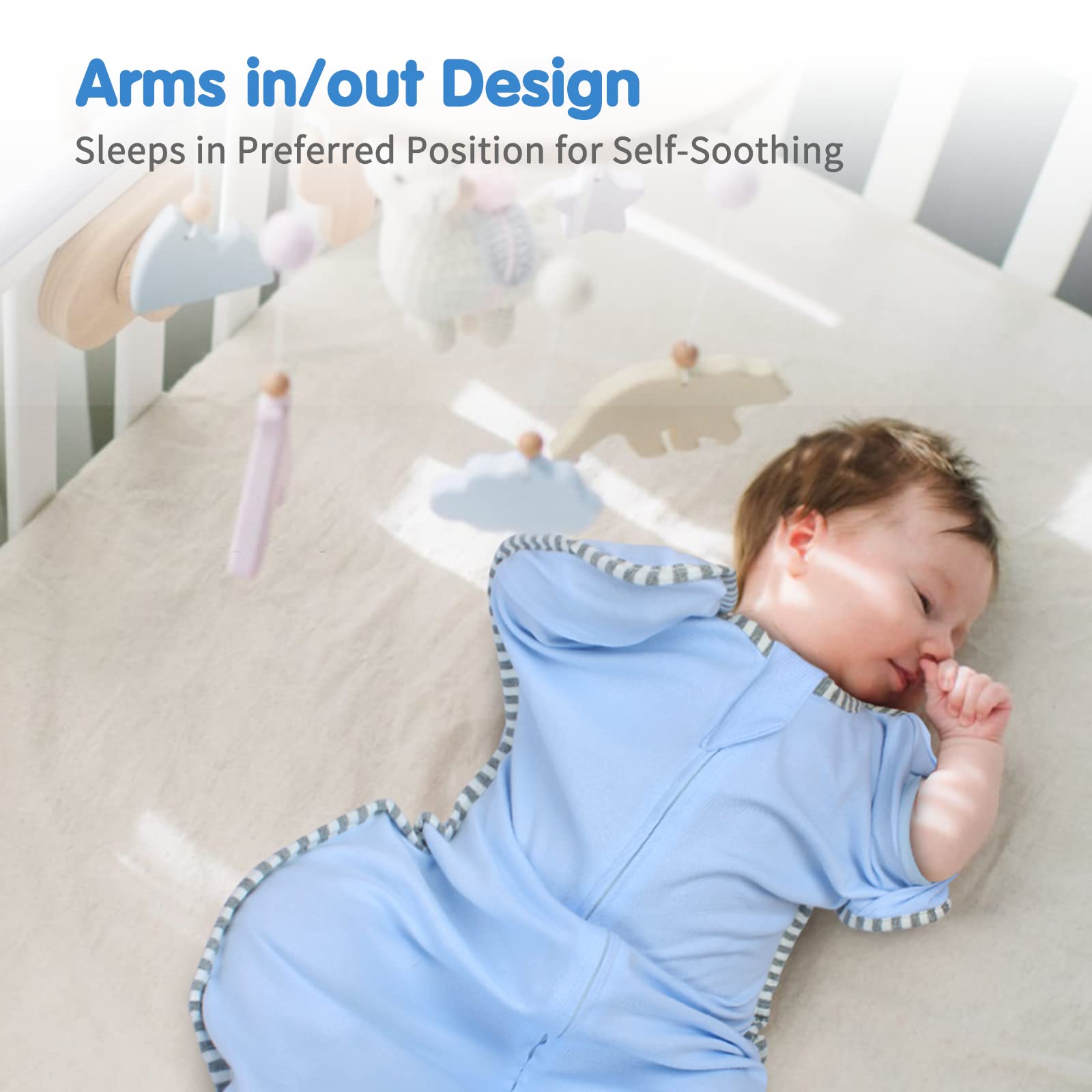 Roksuma two-way zipper design enables easy midnight diaper changes