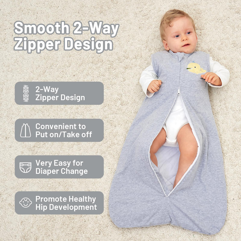 Roksuma winter sleep sack leg room design supports natural movement.