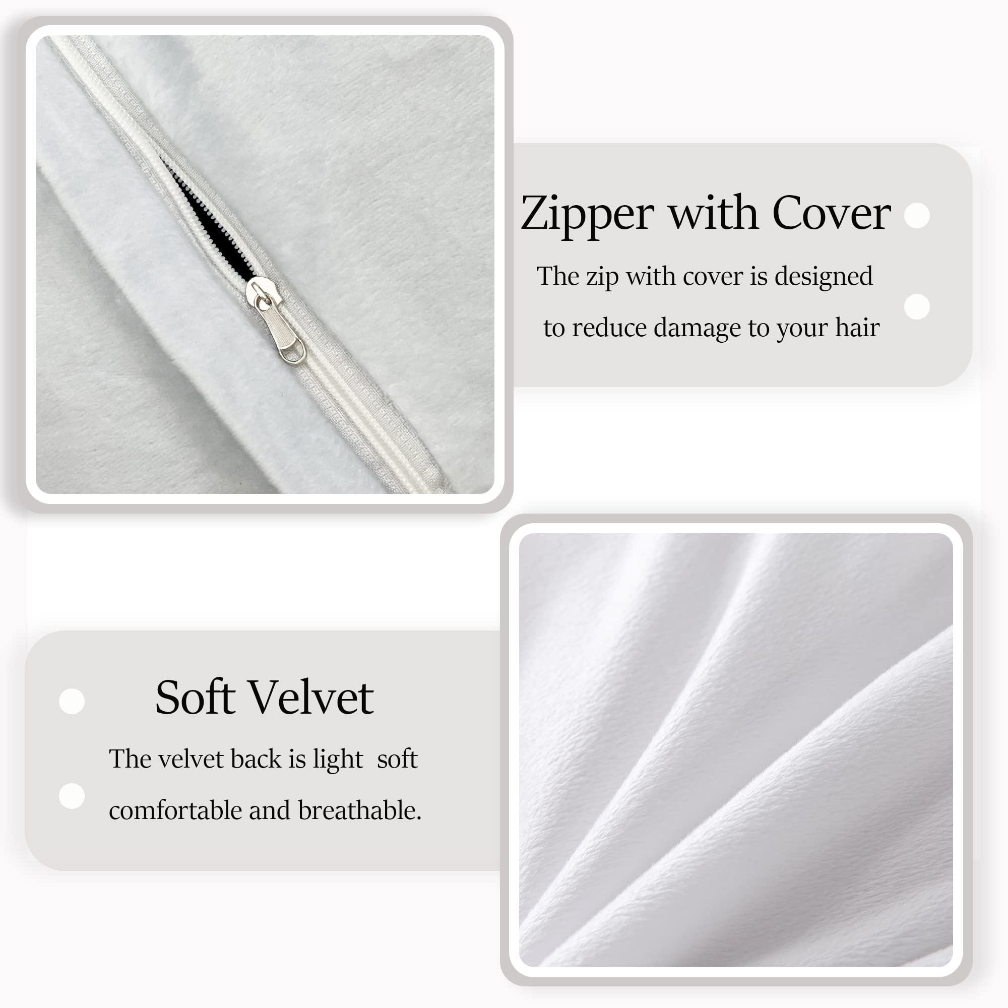 ROLJZTY 21x54 pillow cover size fits full-size body pillows