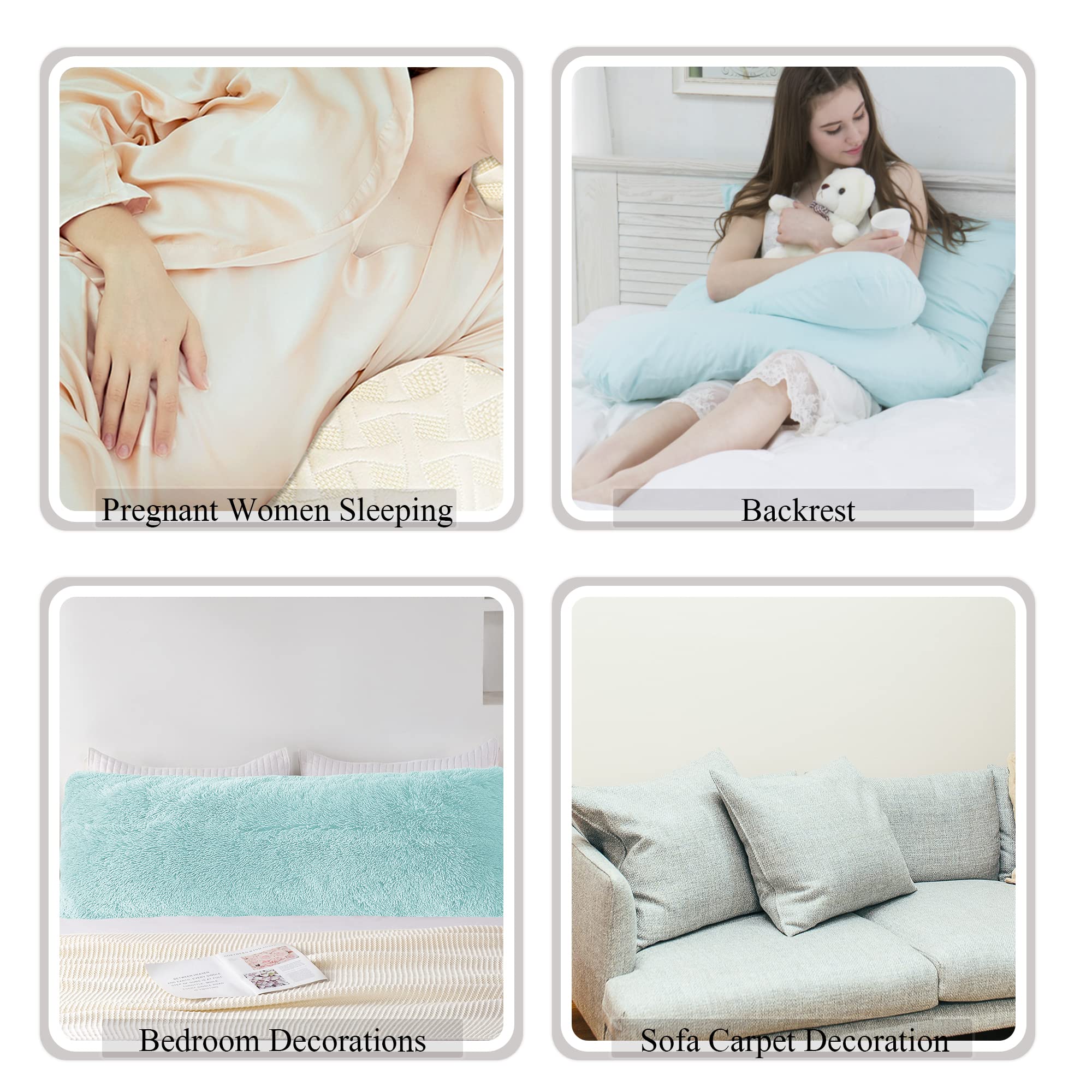 ROLJZTY user with pillow cover in use by a side sleeper for comfort