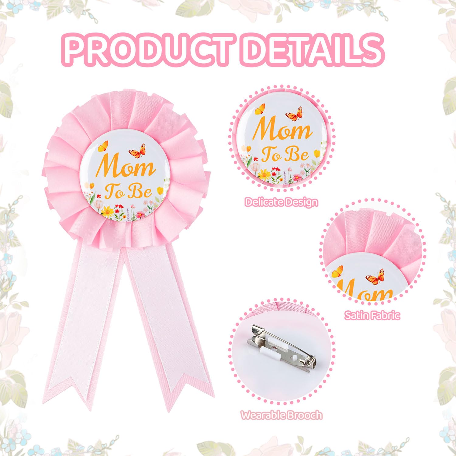 ROLYTA Wildflower flower crown headband completes the ceremony-ready ensemble.