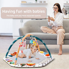 ROMAGIO Self-discovery mirror on the gym mat for babbling and noticing reflections