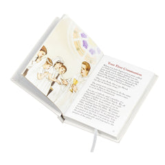 Roman 5-Piece First Communion Gift Set keepsake box close-up, memory storage
