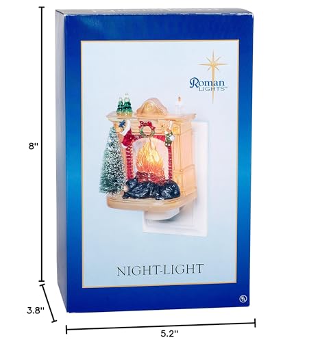 Roman winter scene night light arrives in a gift-ready package for convenient gifting