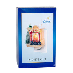 Roman plug-in night light features easy on/off switch in the base for simple control
