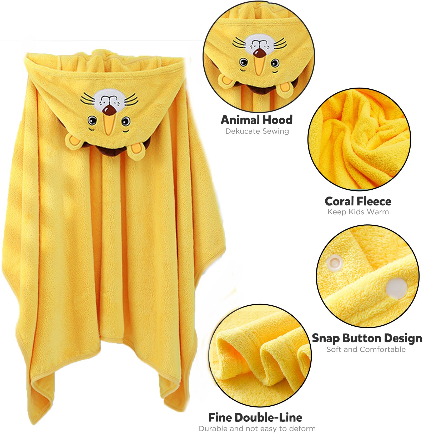 ROMASA baby towel size 27.5x55 inches offers room for growth from infancy to toddler.