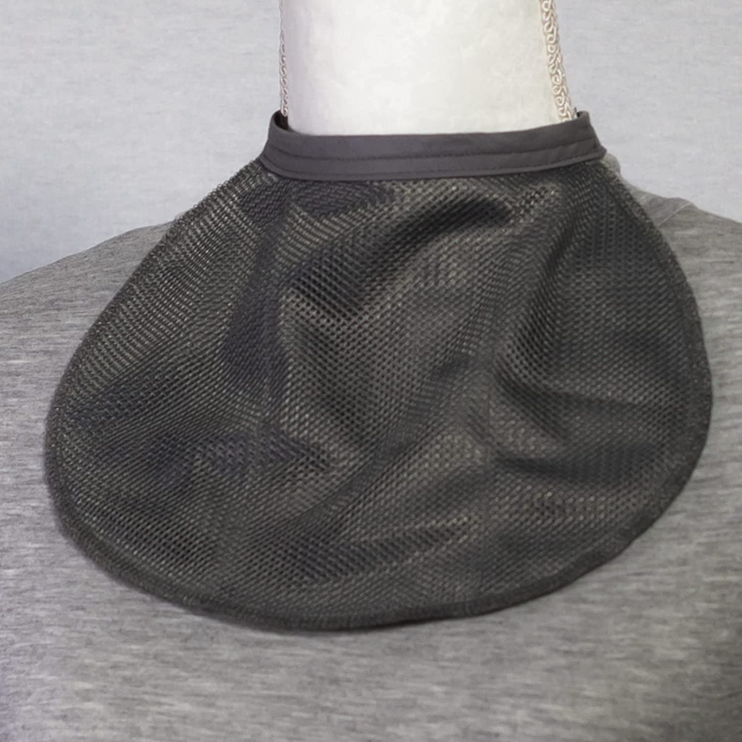 ROMET stoma guard cover closeup; mesh texture shows air flow-friendly design.