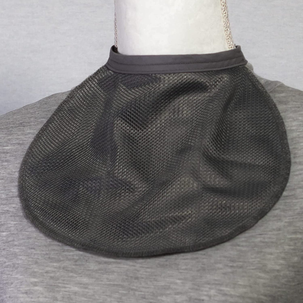 ROMET stoma guard cover closeup; mesh texture shows air flow-friendly design.