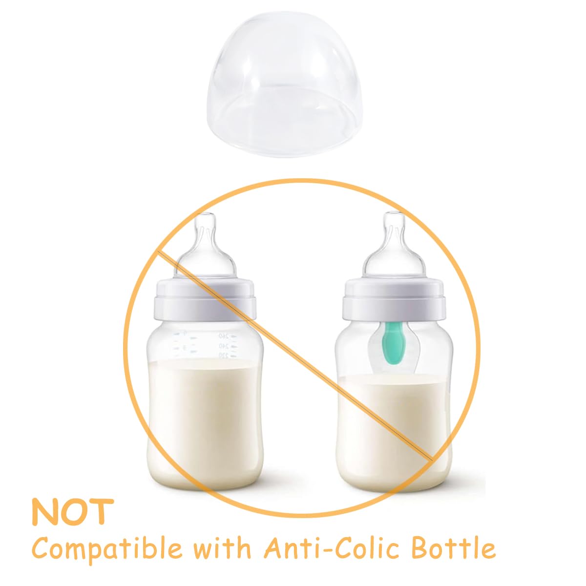 ROMIRUS replacement cap fits Avent Natural, 3-pack included.