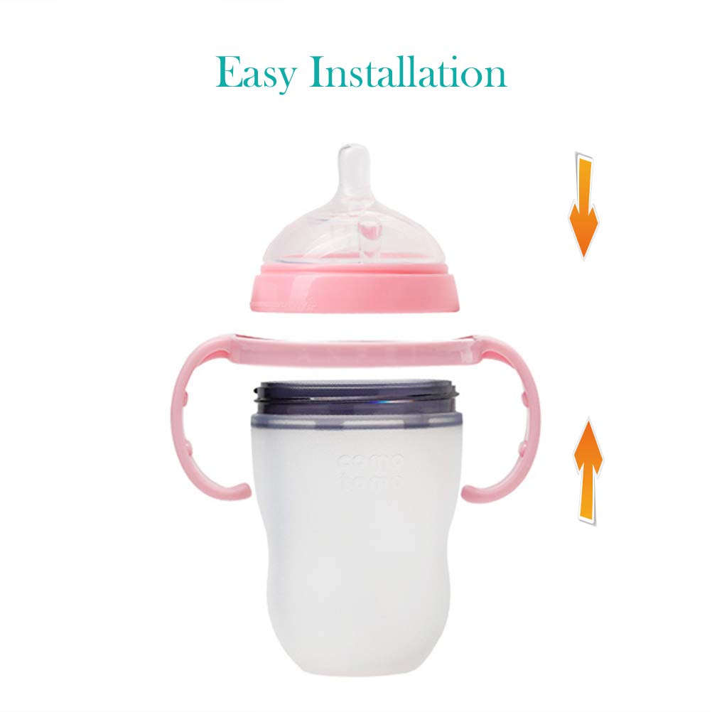 BPA-free ROMIRUS bottle handles ensure safe bottle use.