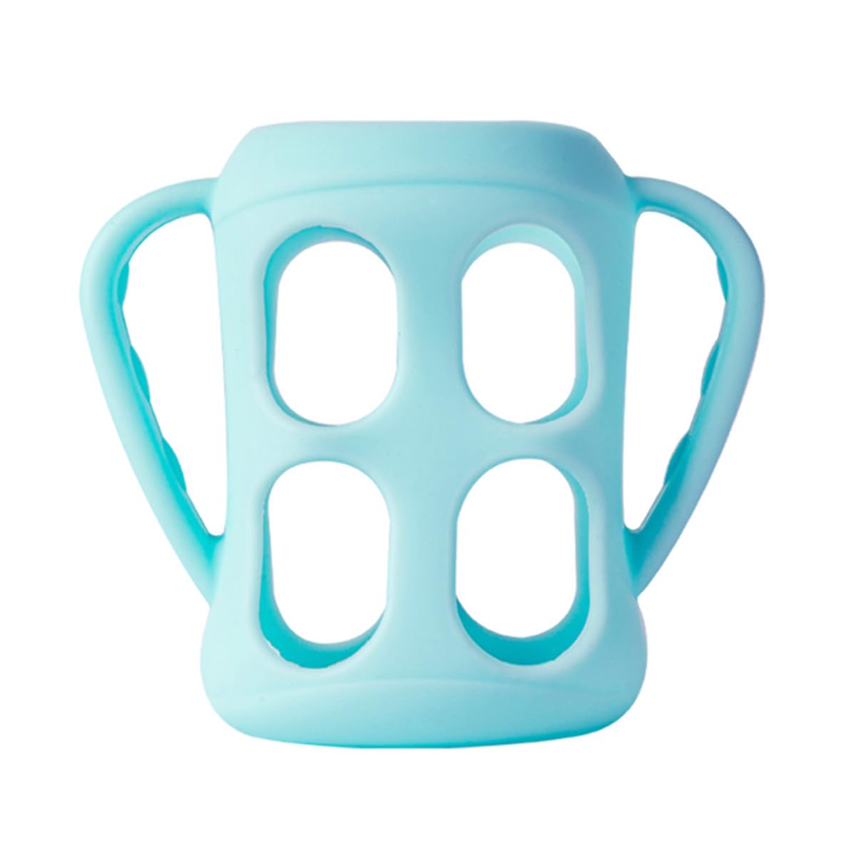 ROMIRUS anti-slip handles help babies grip and learn self-feeding.