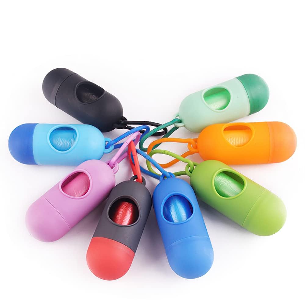 ROMIRUS five-roll pack with 15 bags per roll for long trips.