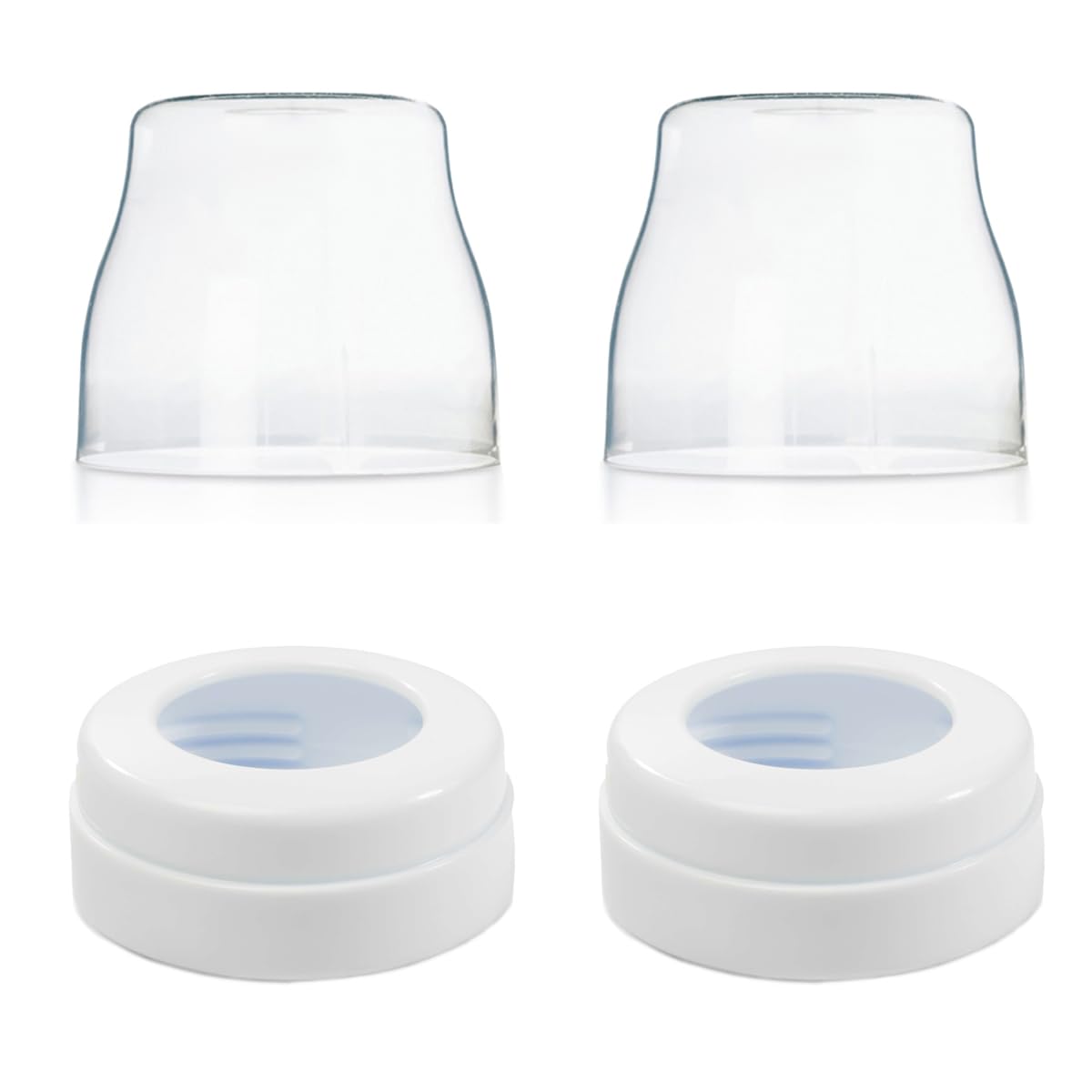 ROMIRUS anti-colic screw ring close-up for Philips Avent bottles with secure seal.