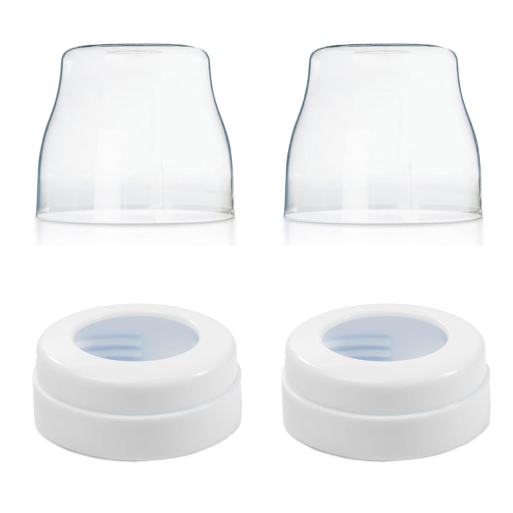 ROMIRUS anti-colic screw ring close-up for Philips Avent bottles with secure seal.