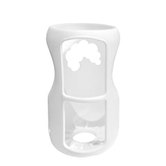 ROMIRUS silicone sleeve shown as top rack dishwasher safe for quick cleaning