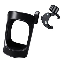 ROMIRUS stroller cup holder with 360-degree rotation for easy reach