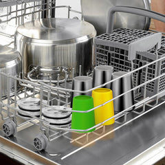 All parts disassemble for thorough cleaning and dishwasher-safe convenience.